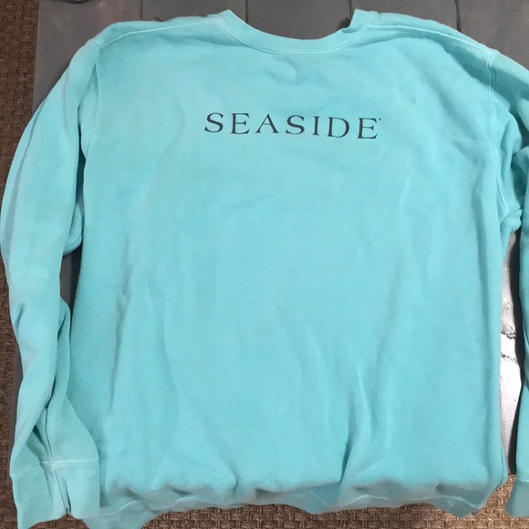 white seaside sweatshirt